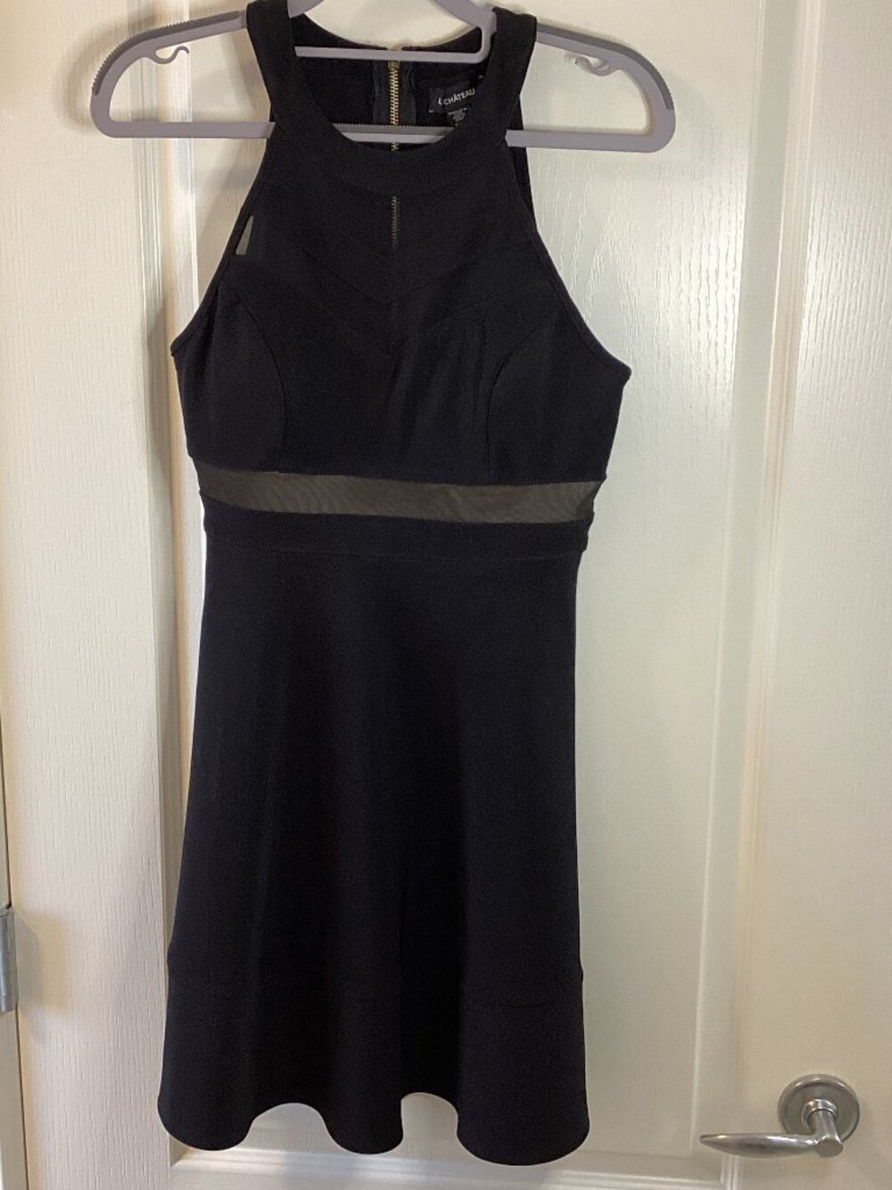 Le Chateau Women's Youth Little Black Sleeveless Dress Mini Size TP / XS